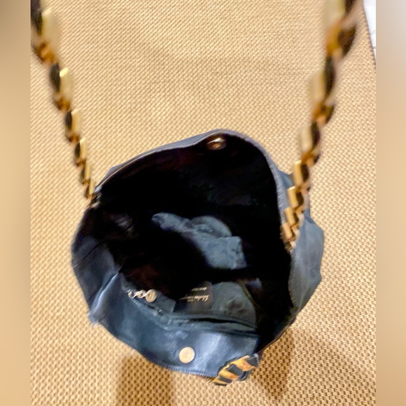 Salvatore Ferragamo Canvas Black Chain Strap Bag - Picture 6 of 17